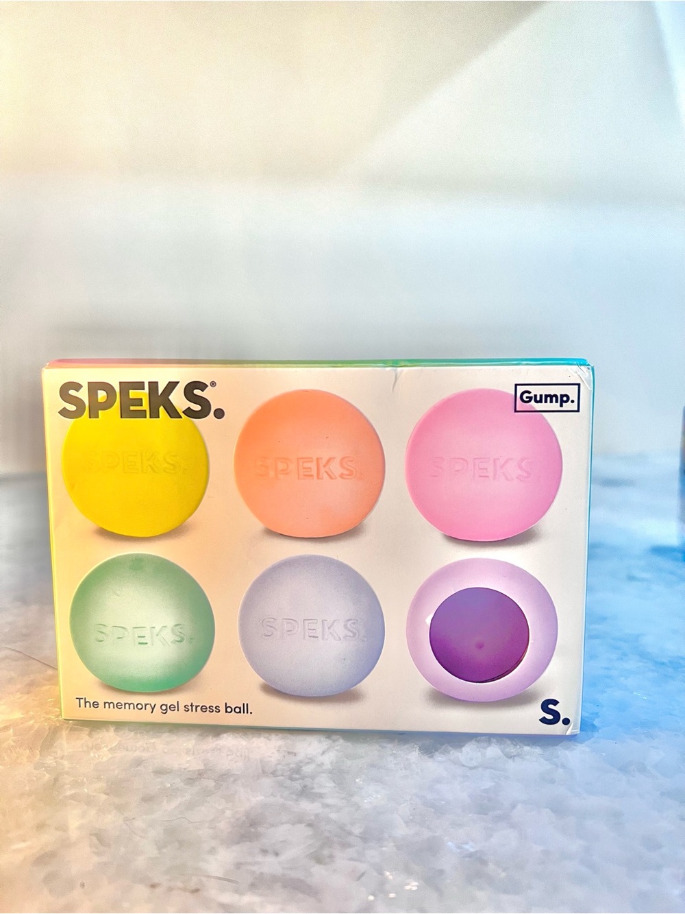 SPEKS Gump Memory Gel Stress Balls - Pastel Multi-Color Set of 6!